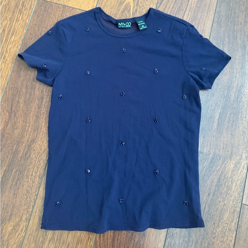 Vintage Sheer Purple Blouse Size M